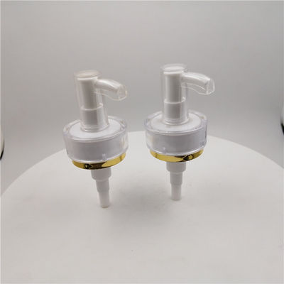 Kosmetik 33/410 1.5cc Shampoo Dispenser Pump Dengan Emas Sekitar Tepi