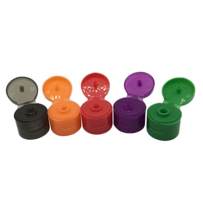 SGS 24mm Cylinder Bottle Flip Top Cap, 24410 Flip Top Cap Untuk Penutupan Botol Air Halus