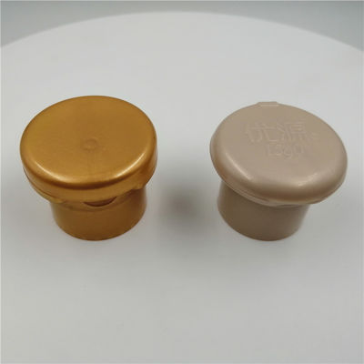 Berbagai Volume Kosmetik 28mm Botol Plastik Flip Top Cap Bentuk Bulat