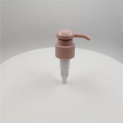 Warna Pink BPA Gratis Portabel 24mm Lotion Pump Penutupan Berusuk