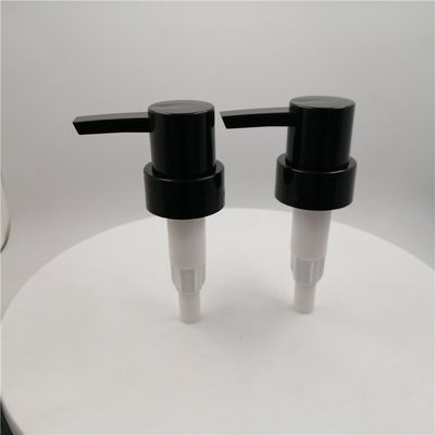Bahan Keamanan 33 / 410mm Pompa Lotion Tanpa Udara, Pompa Dispenser Hitam 2.0ml / T