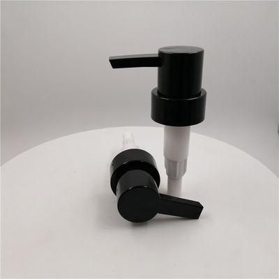 Bahan Keamanan 33 / 410mm Pompa Lotion Tanpa Udara, Pompa Dispenser Hitam 2.0ml / T