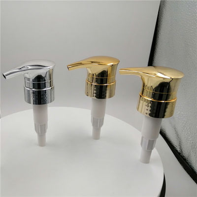 Bahan Keamanan 28mm Shampoo Dispenser Pump Electroplated