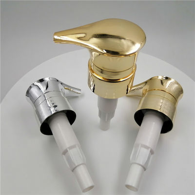Bahan Keamanan 28mm Shampoo Dispenser Pump Electroplated