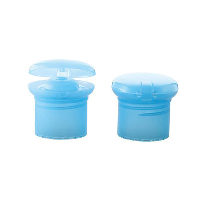 Berbagai Volume Kosmetik 28mm Botol Plastik Flip Top Cap Bentuk Bulat