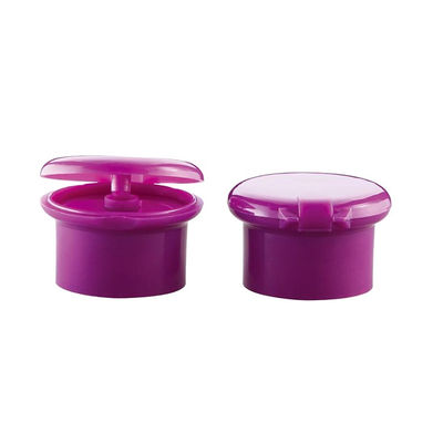 Berbagai Volume Kosmetik 28mm Botol Plastik Flip Top Cap Bentuk Bulat