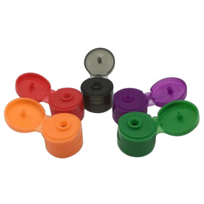 SGS 24mm Cylinder Bottle Flip Top Cap, 24410 Flip Top Cap Untuk Penutupan Botol Air Halus