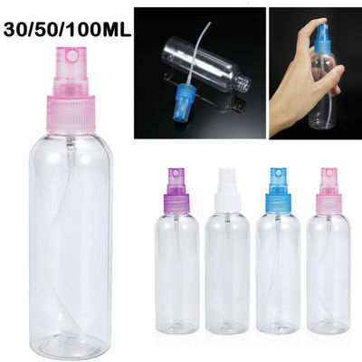 Botol Pompa Semprot Plastik Transparan Multi Penggunaan 100ml Untuk Riasan