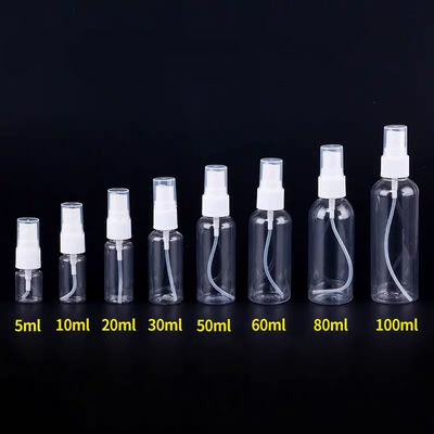 Botol Pompa Semprot Plastik Bening Isi Ulang, Botol Semprot Pompa 50ml Untuk Air Perawatan Kulit