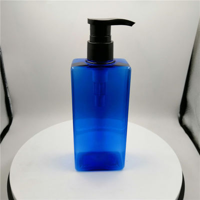 Botol Dispenser Plastik SGS 28/410 Biru Dengan Pompa Untuk Kamar Mandi